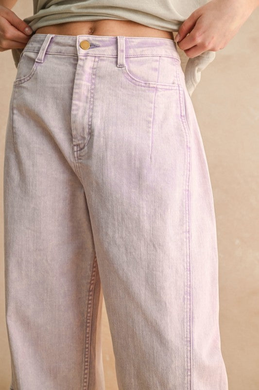 Lilac Barrel Pants