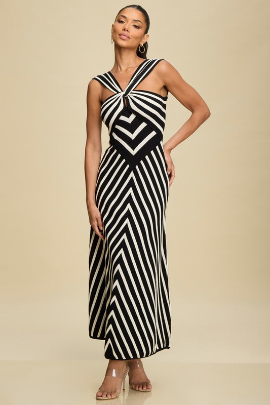 Striped Midi Dress