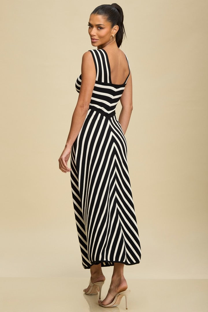 Striped Midi Dress