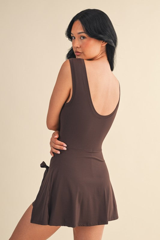 Chocolate Wrap Dress