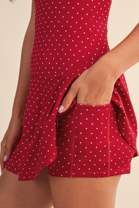 Red Polka Dot Mini Dress