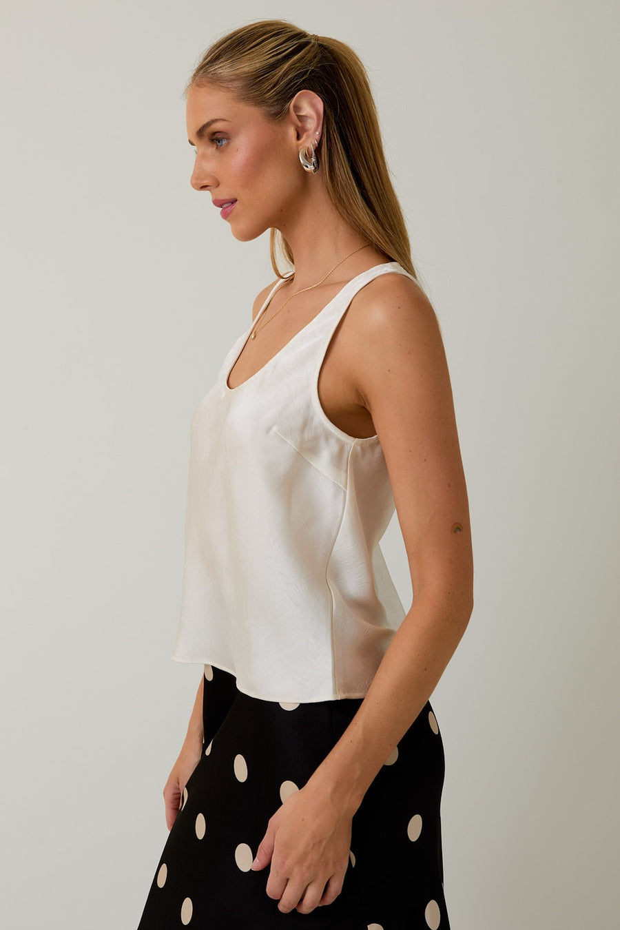 Crushed Satin Top
