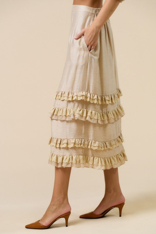 Ruffled Maxi Skirt