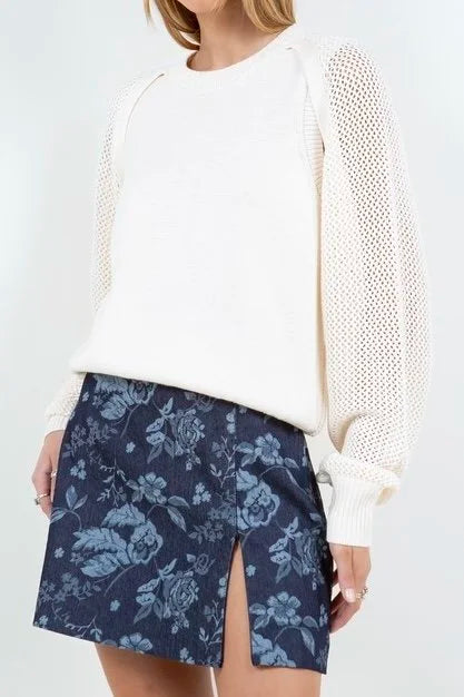 Eyelet Sweater