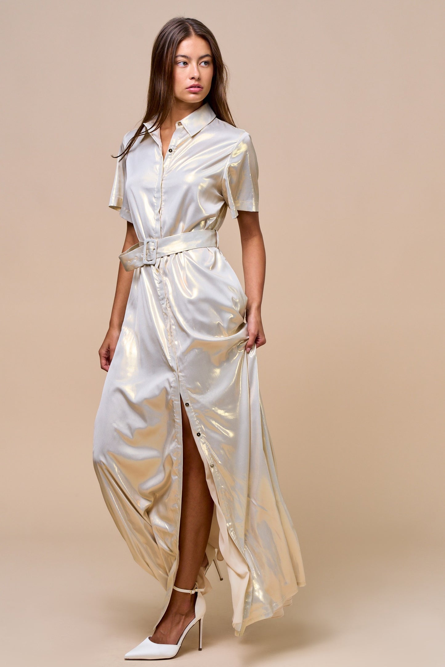 Gold Maxi Dress