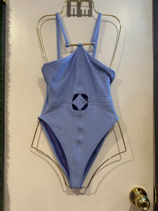 Lavender Pluto one piece high leg