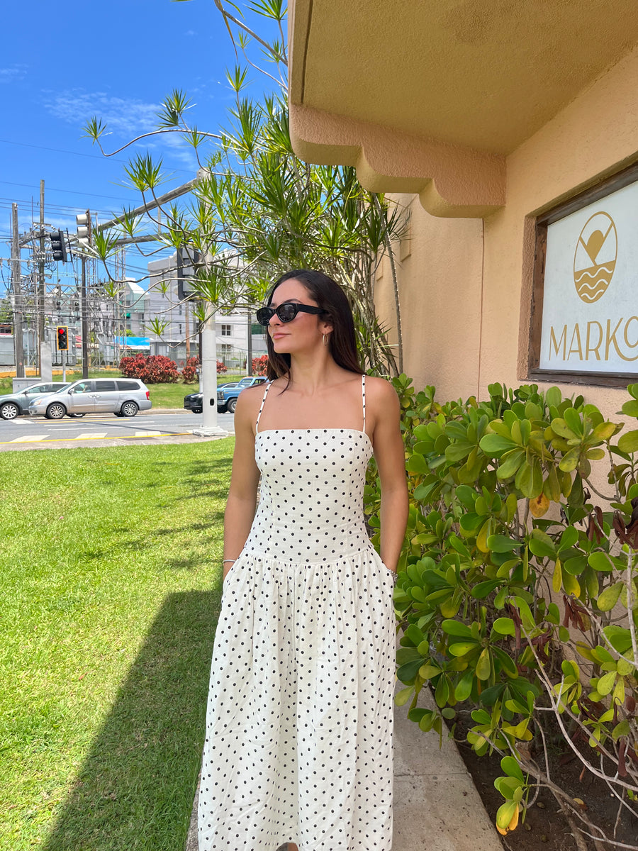 Polka Dot Midi Dress