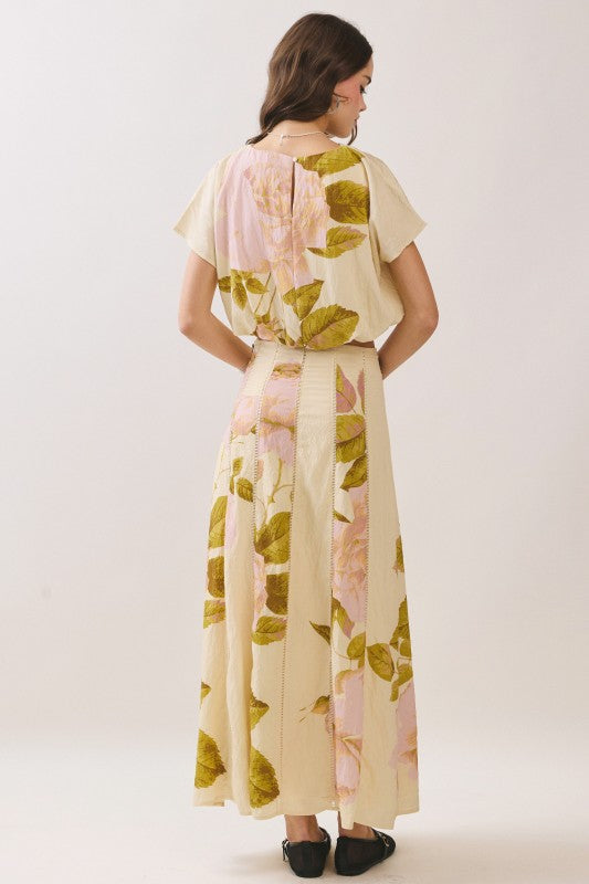 Floral Maxi skirt set