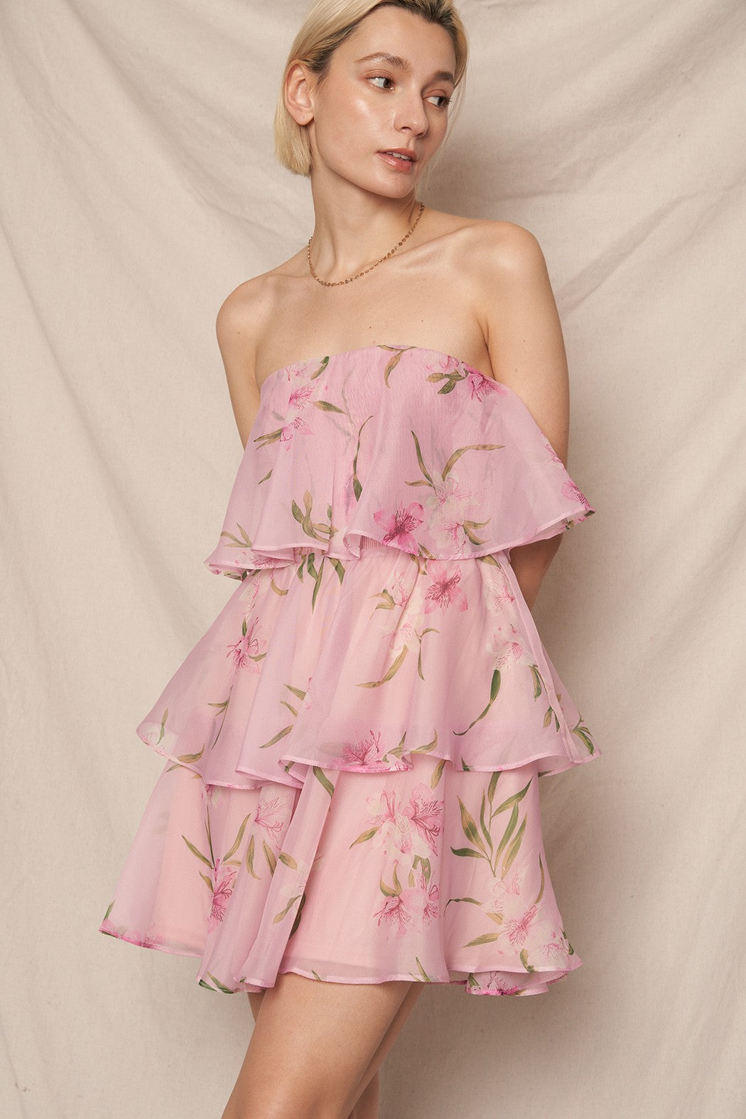Floral Ruffled Dress