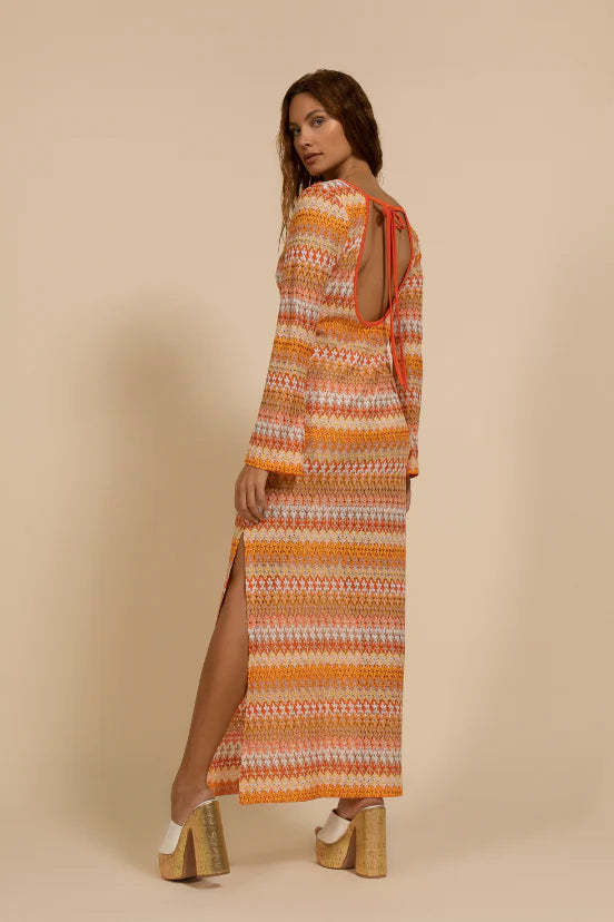 SUN LONGSLEEVE MAXI DRESS