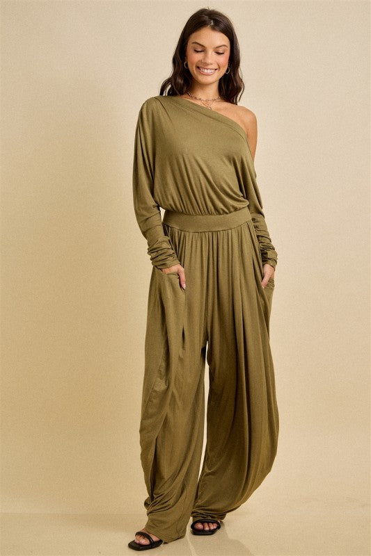 Olive jumpsuit