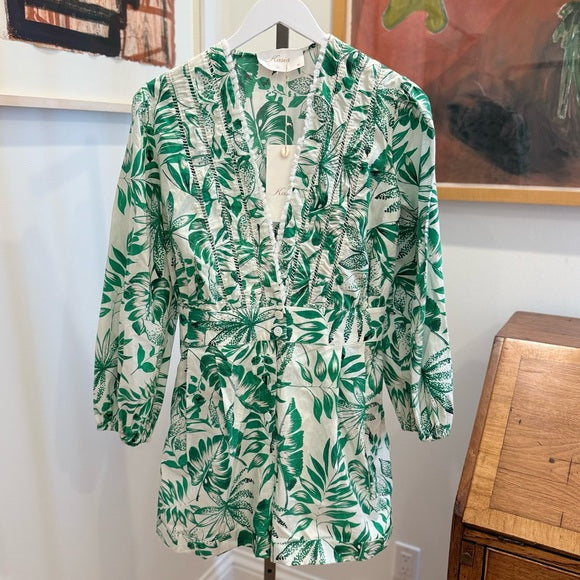 Green Ava Romper