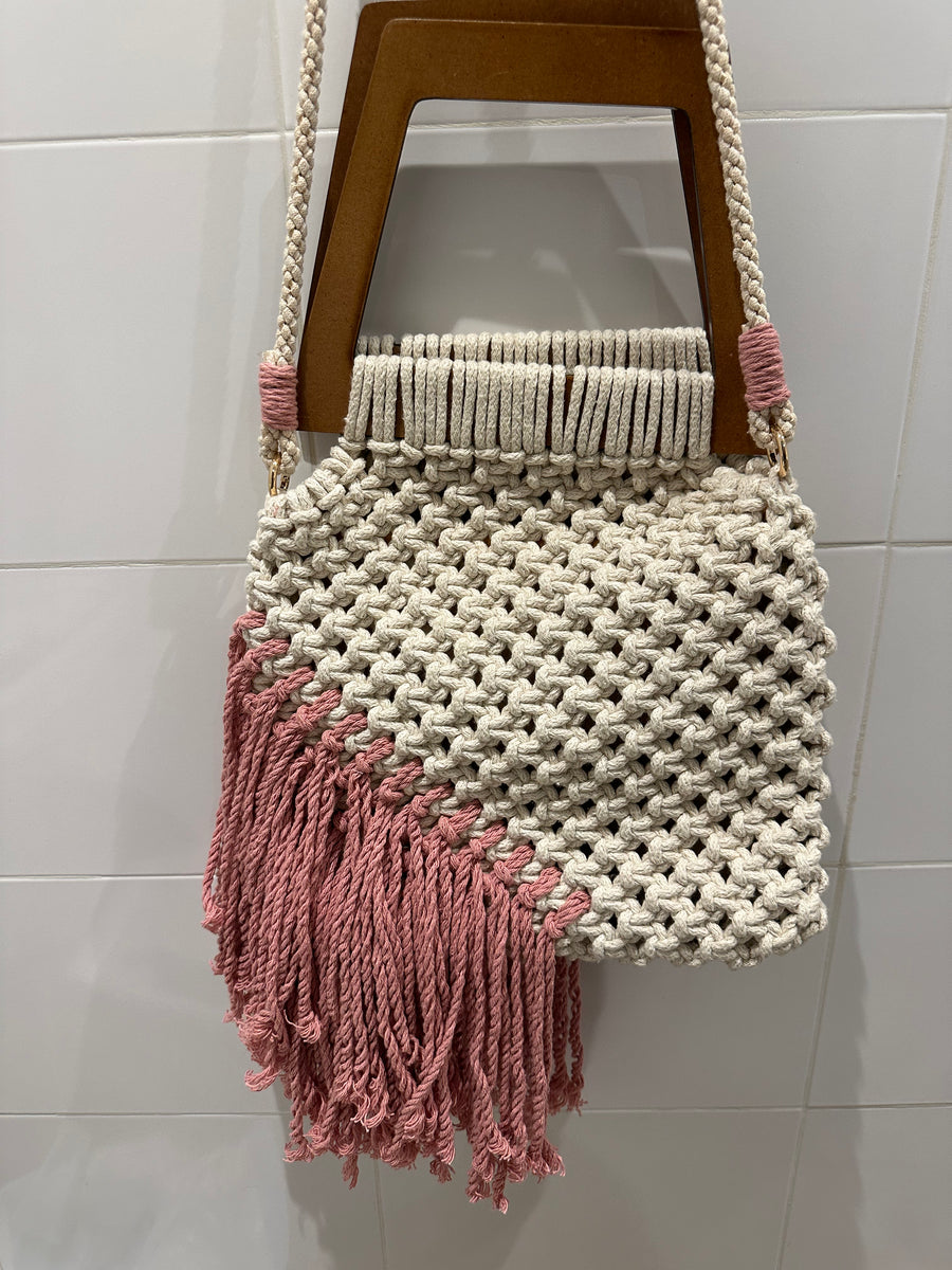 Pink Knitted Purse