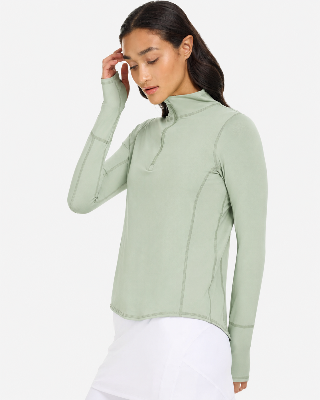 SAGE WOMEN'S MOCK ZIP TOP