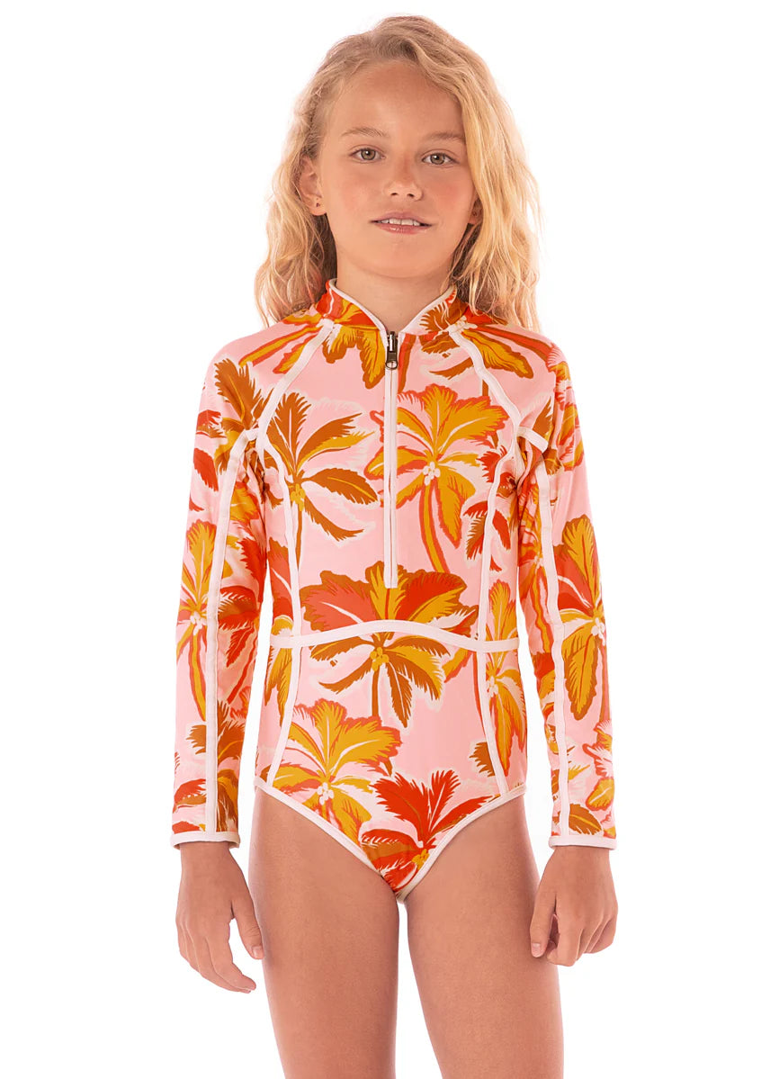 Pink Palms Moorea One Piece