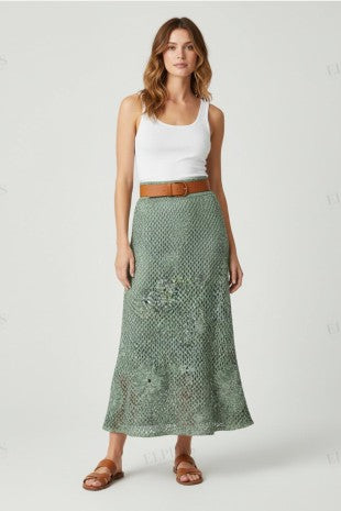 Crochet flower skirt