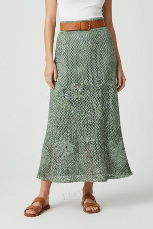 Crochet flower skirt