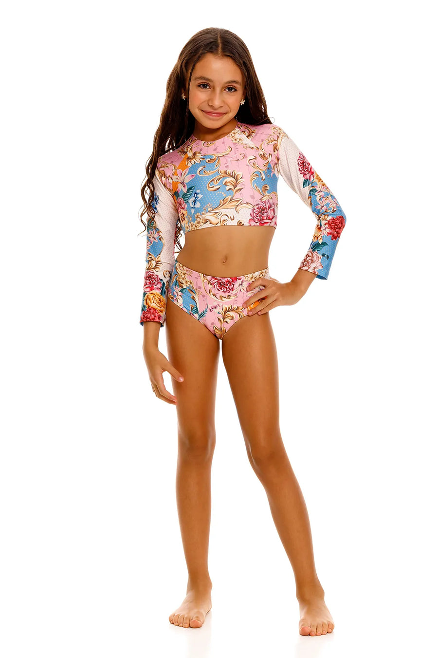 Caramel Blush Rashguard set