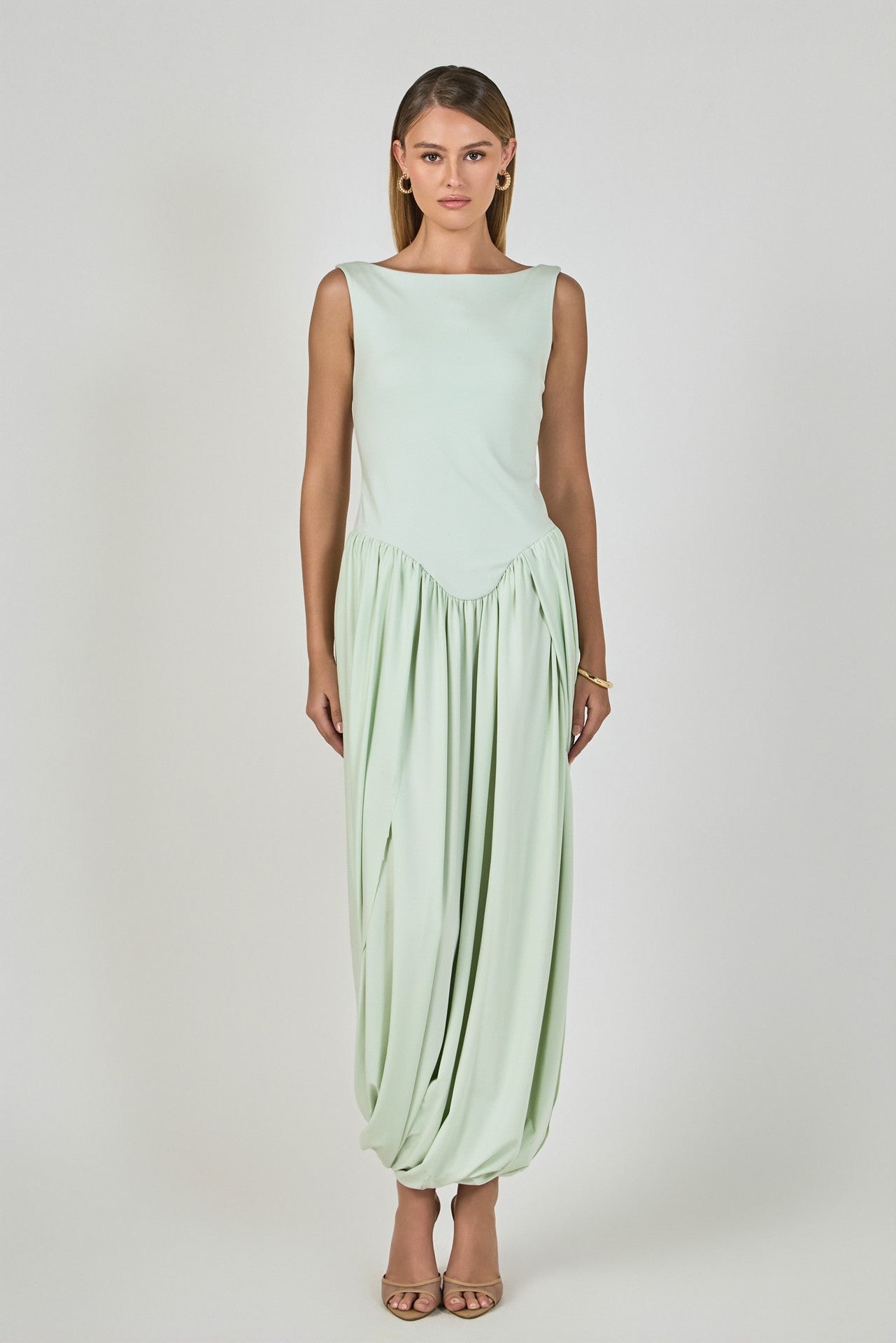 Mint Flowy Dress