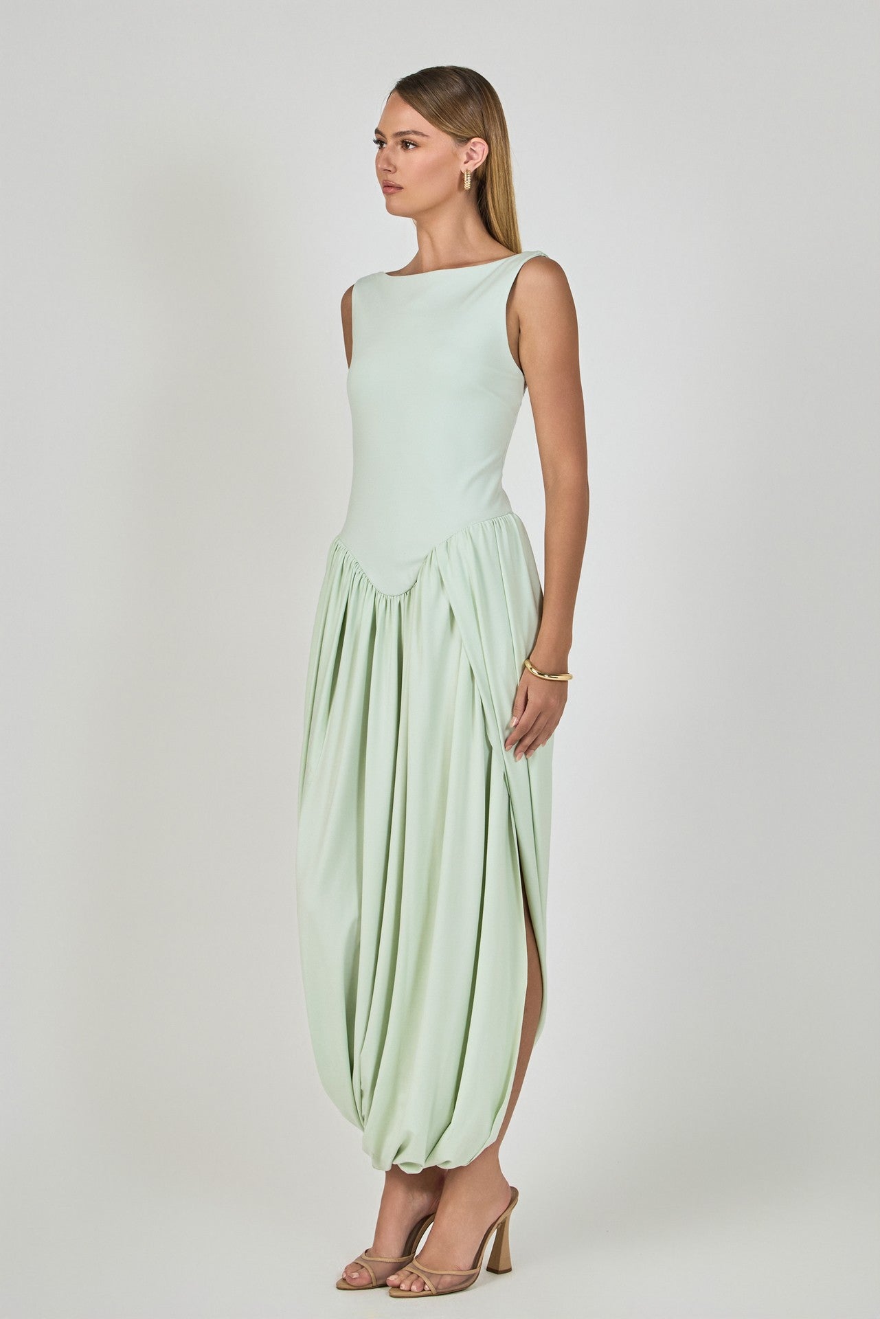 Mint Flowy Dress