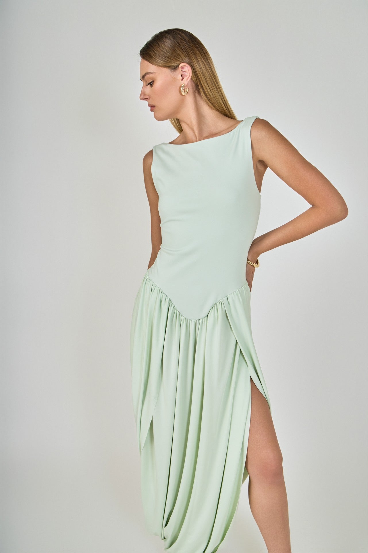 Mint Flowy Dress