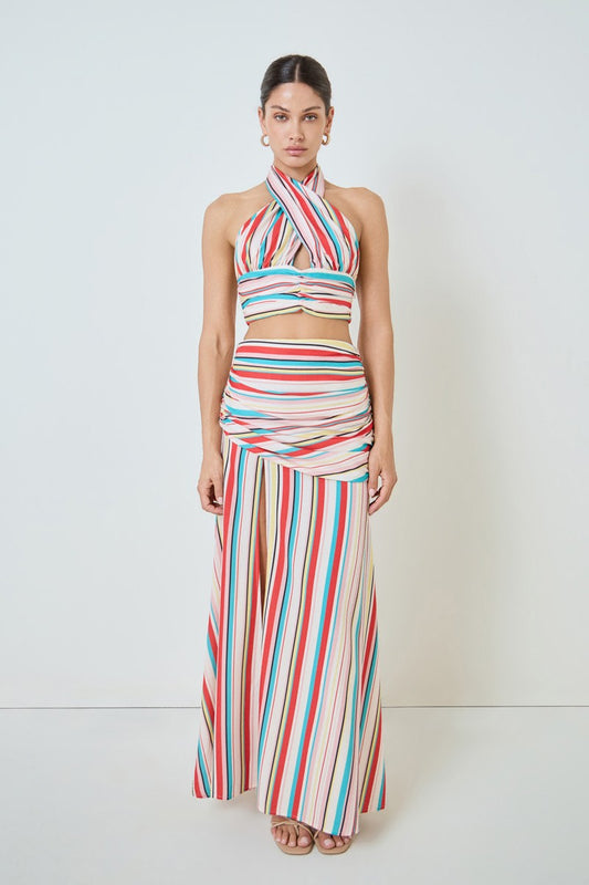 Stripe Halter Top