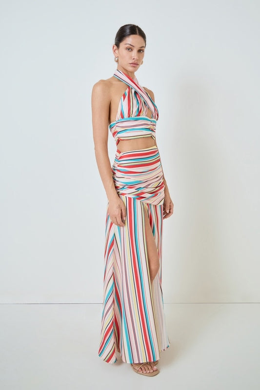 Stripe Halter Top