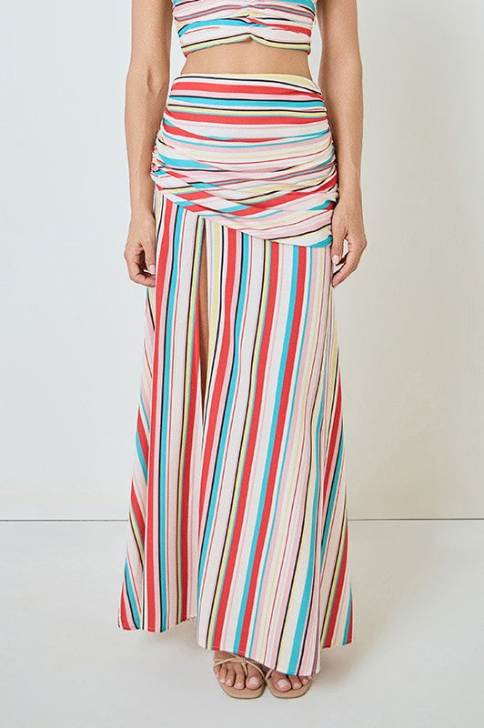 Stripe Maxi Skirt