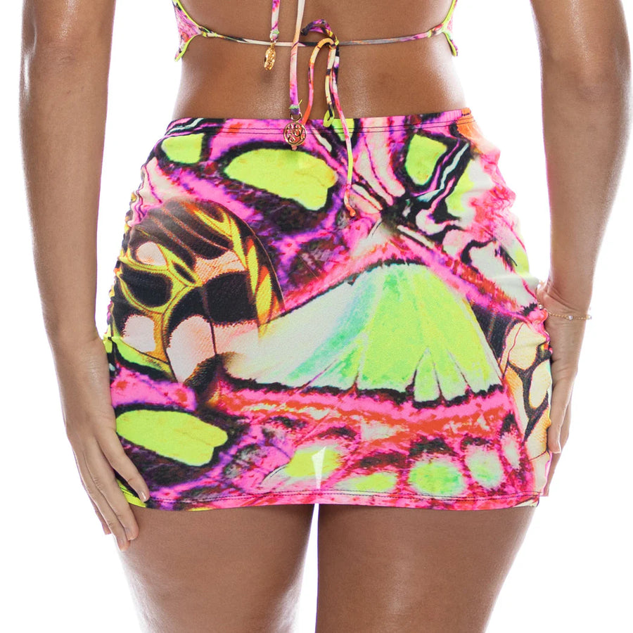 Flutter Scrunch Up Mini Skirt