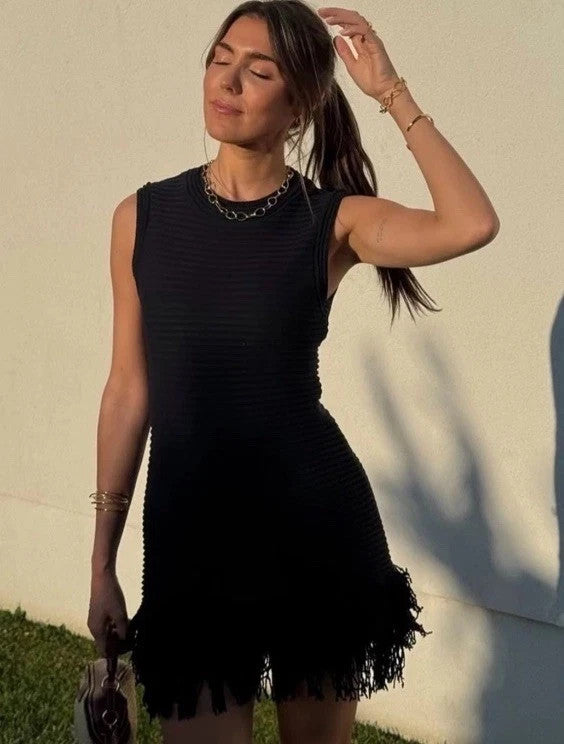 Black Knit Dress