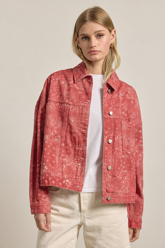 Bandana Print Jacket