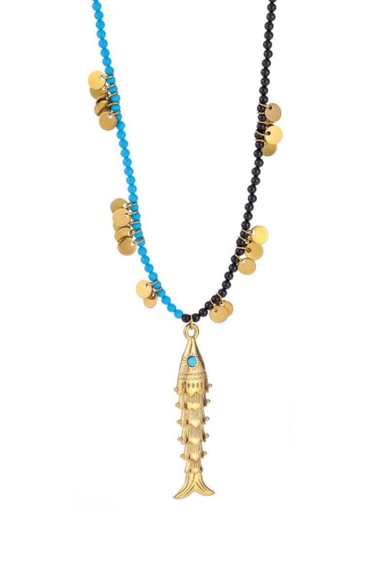 Fish Stone Necklace