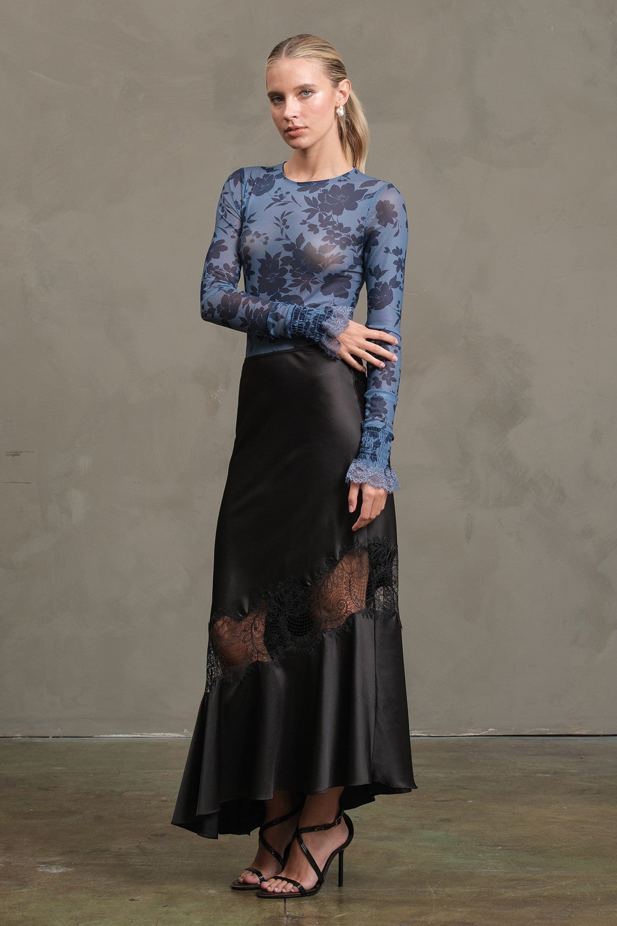 Lace Midi Skirt