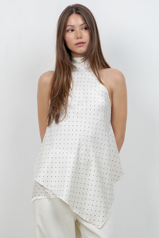 Polka Dot Satin Set