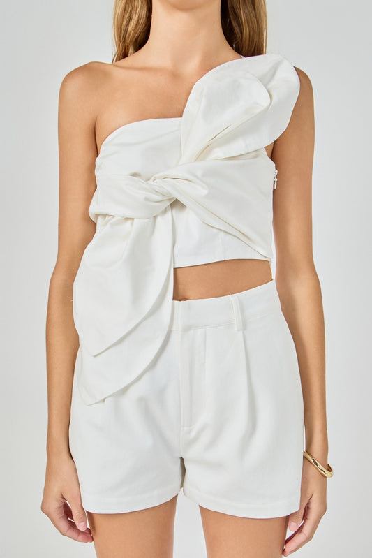 Floral Twist Cropped Top