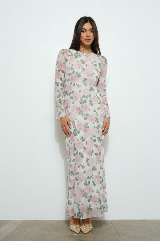Floral Print Maxi Dress