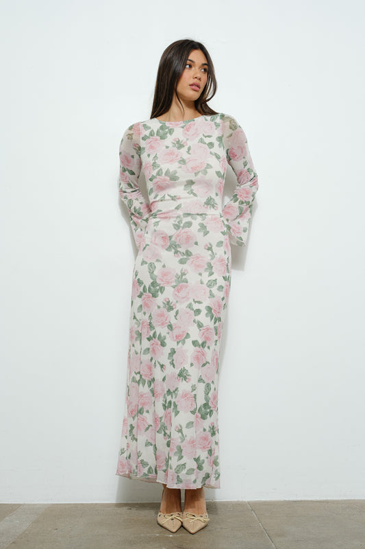 Floral Print Maxi Dress