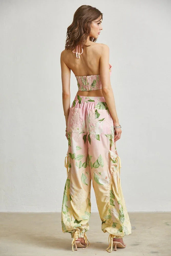 Floral Halter Set