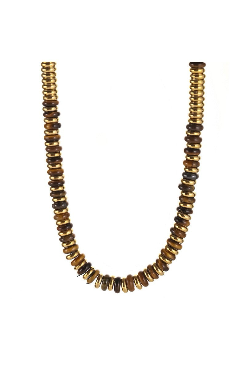 Natural Stone Beaded Necklace