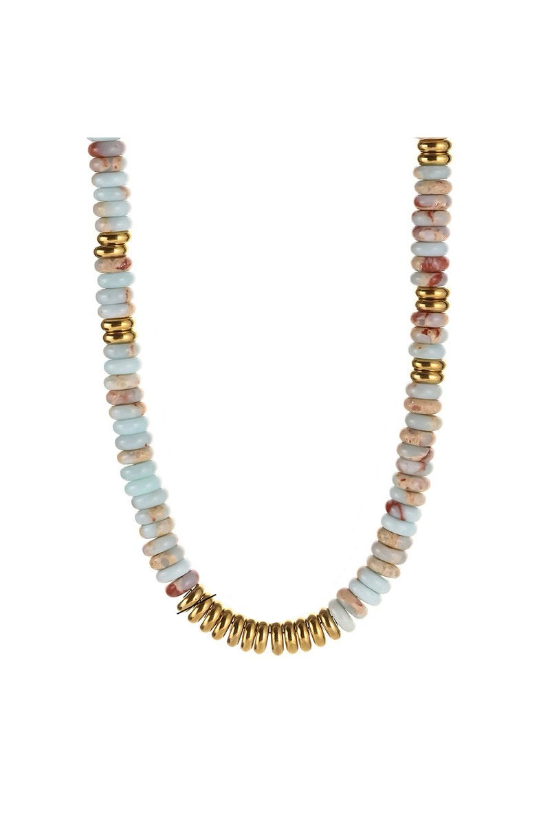 Natural Stone Beaded Necklace