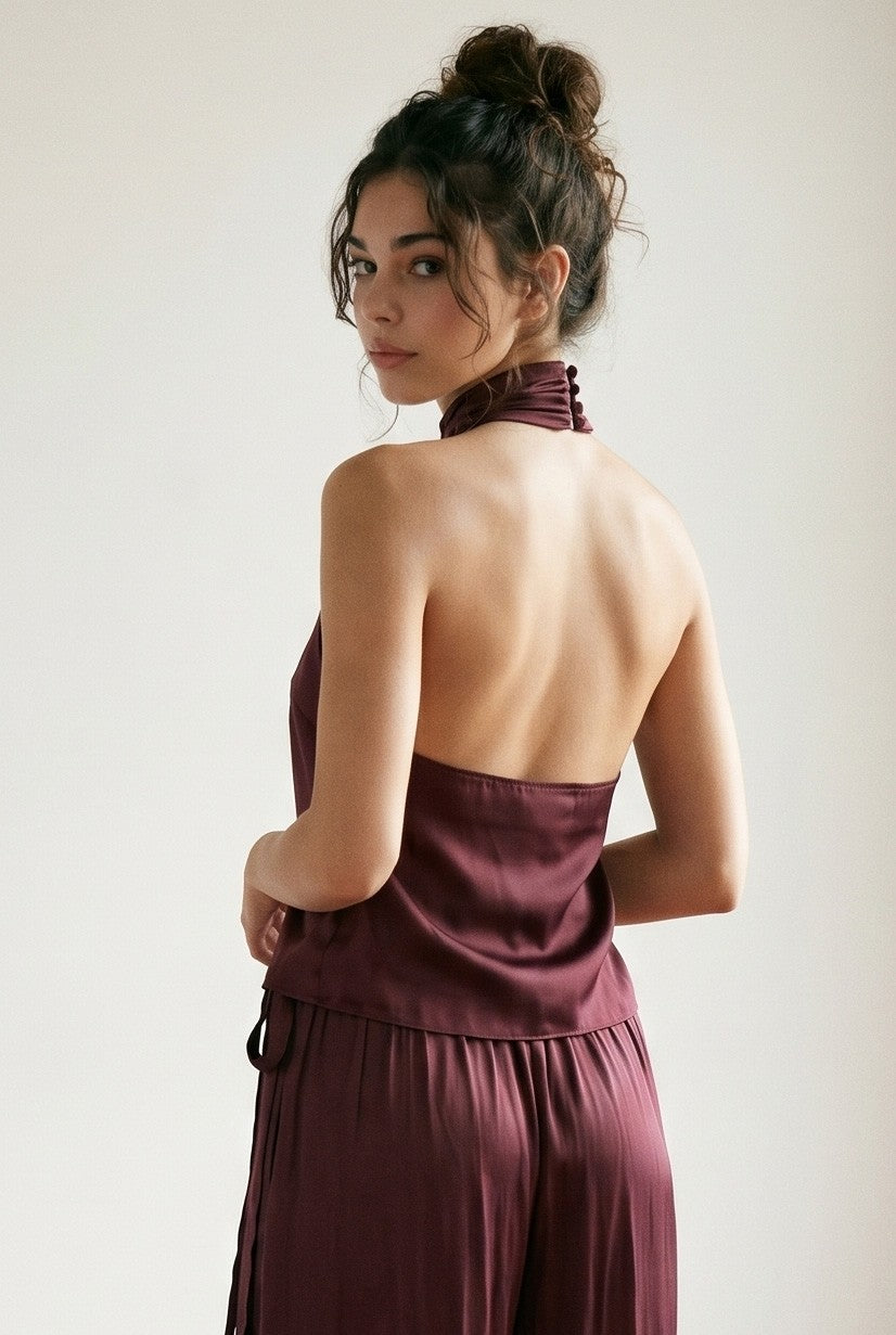 Drape Satin Set