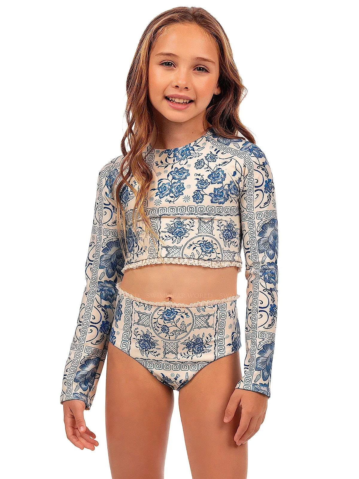 Caramel Bleu Rashguard Bikini