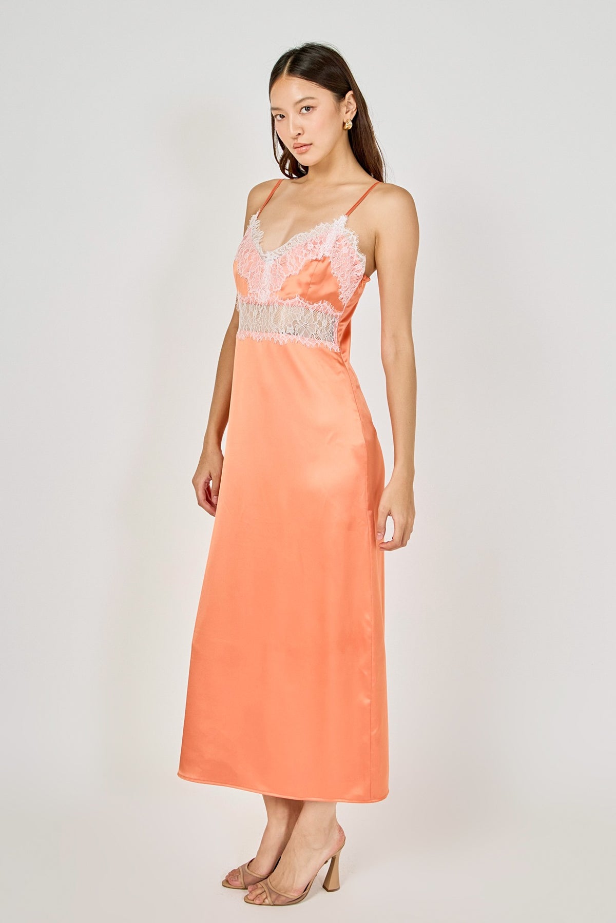 Coral Lace Dress