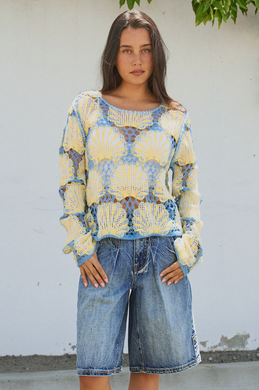 Crochet Seashell Top