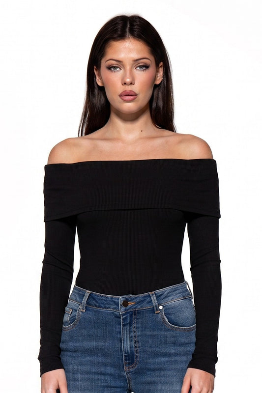 Fold Over Off-Shoulder Top