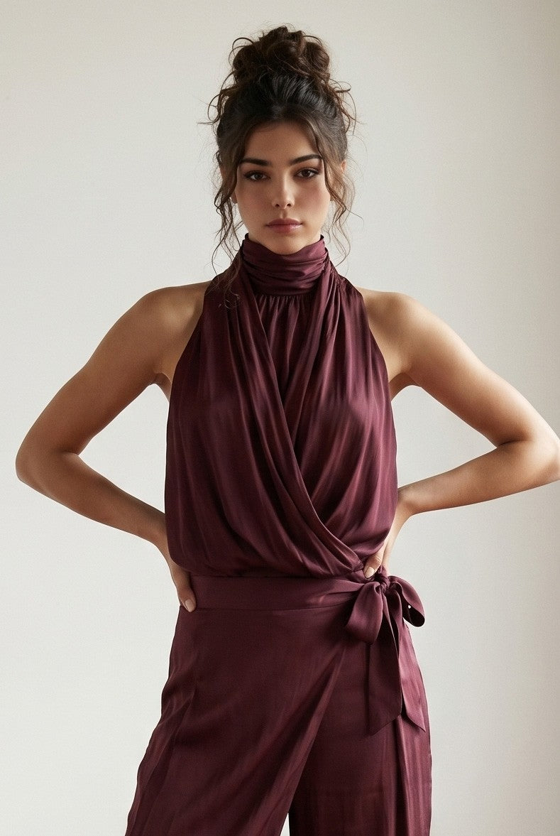 Drape Satin Set