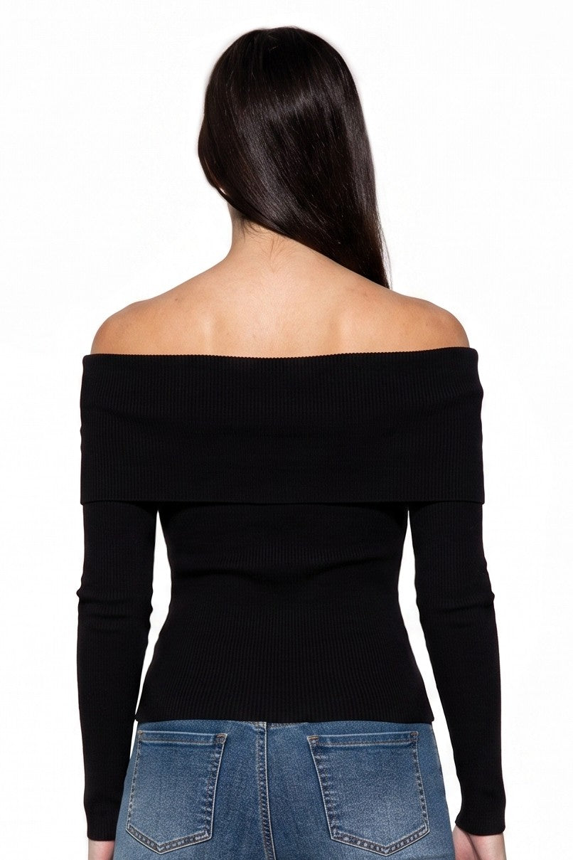 Fold Over Off-Shoulder Top