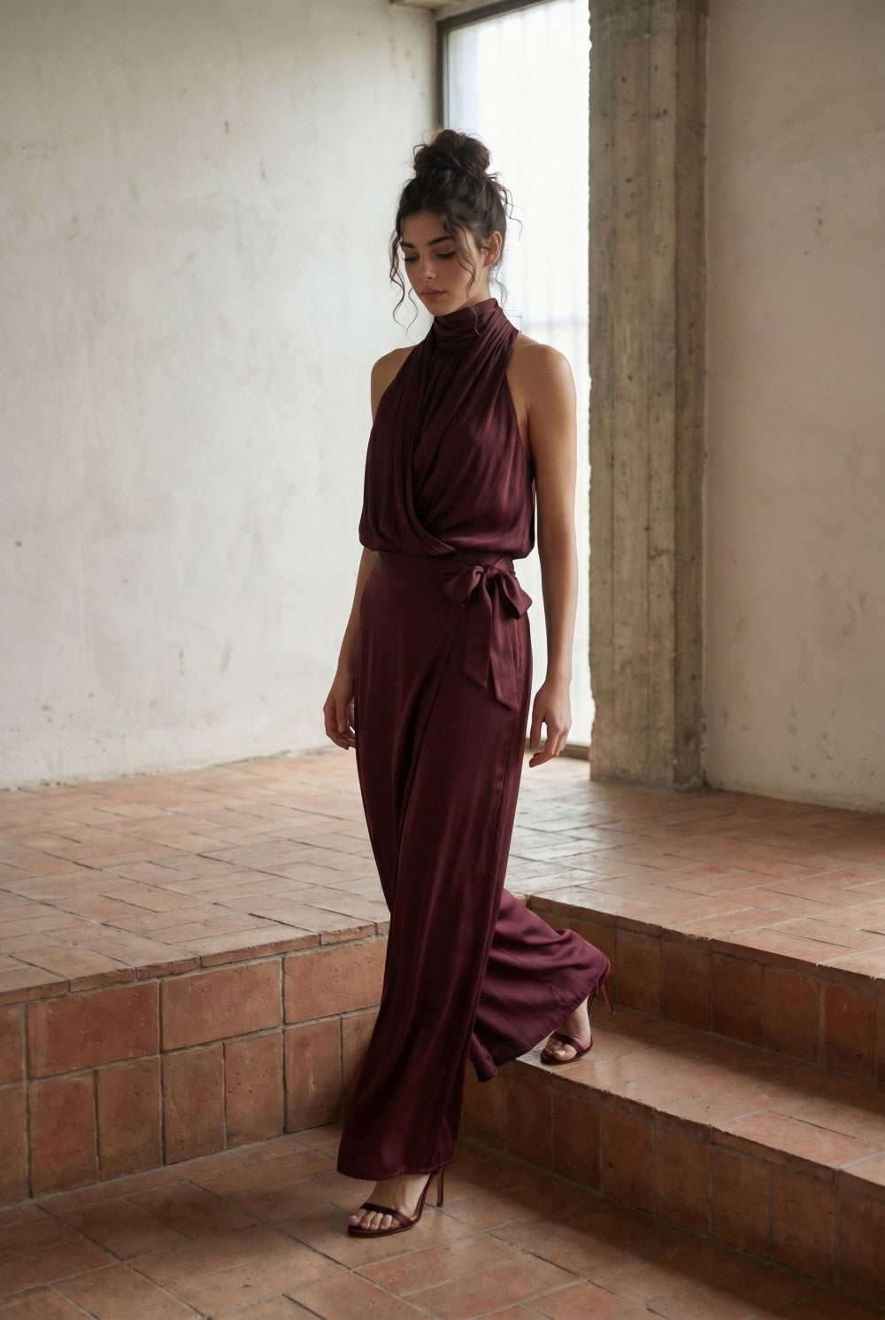 Drape Satin Set