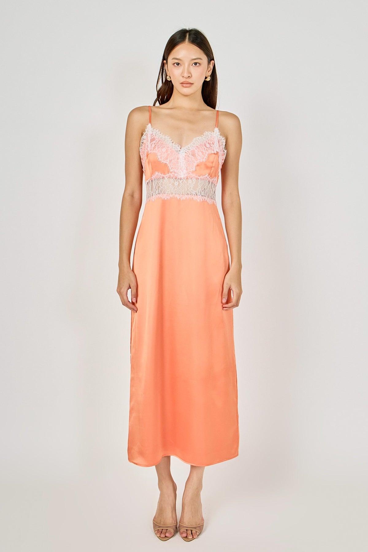 Coral Lace Dress