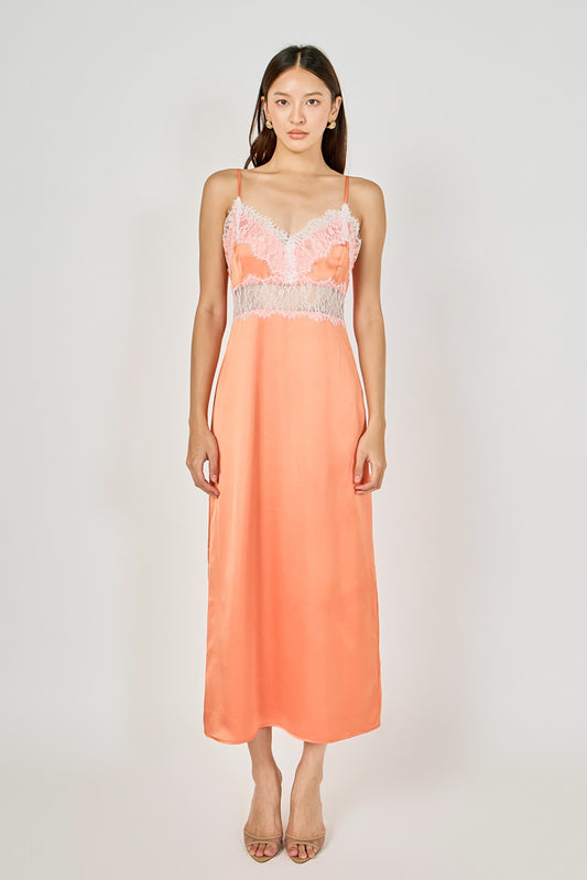 Coral Lace Dress